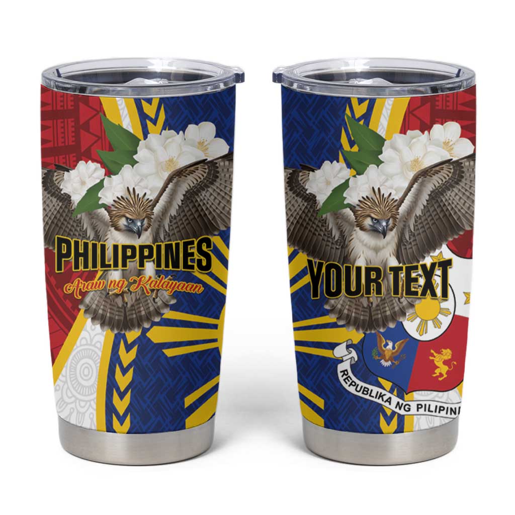Personalized Philippines Tumbler Cup Filipino Araw ng Kalayaan LT01 Multicolor - Polynesian Pride