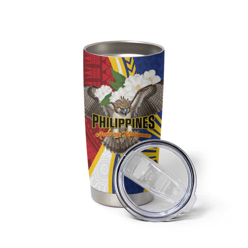 Personalized Philippines Tumbler Cup Filipino Araw ng Kalayaan LT01 - Polynesian Pride