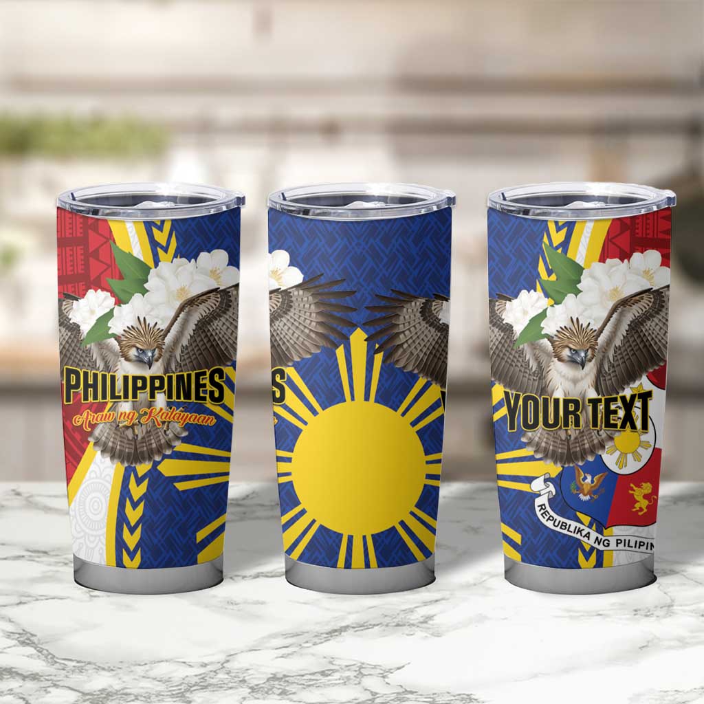 Personalized Philippines Tumbler Cup Filipino Araw ng Kalayaan LT01 - Polynesian Pride