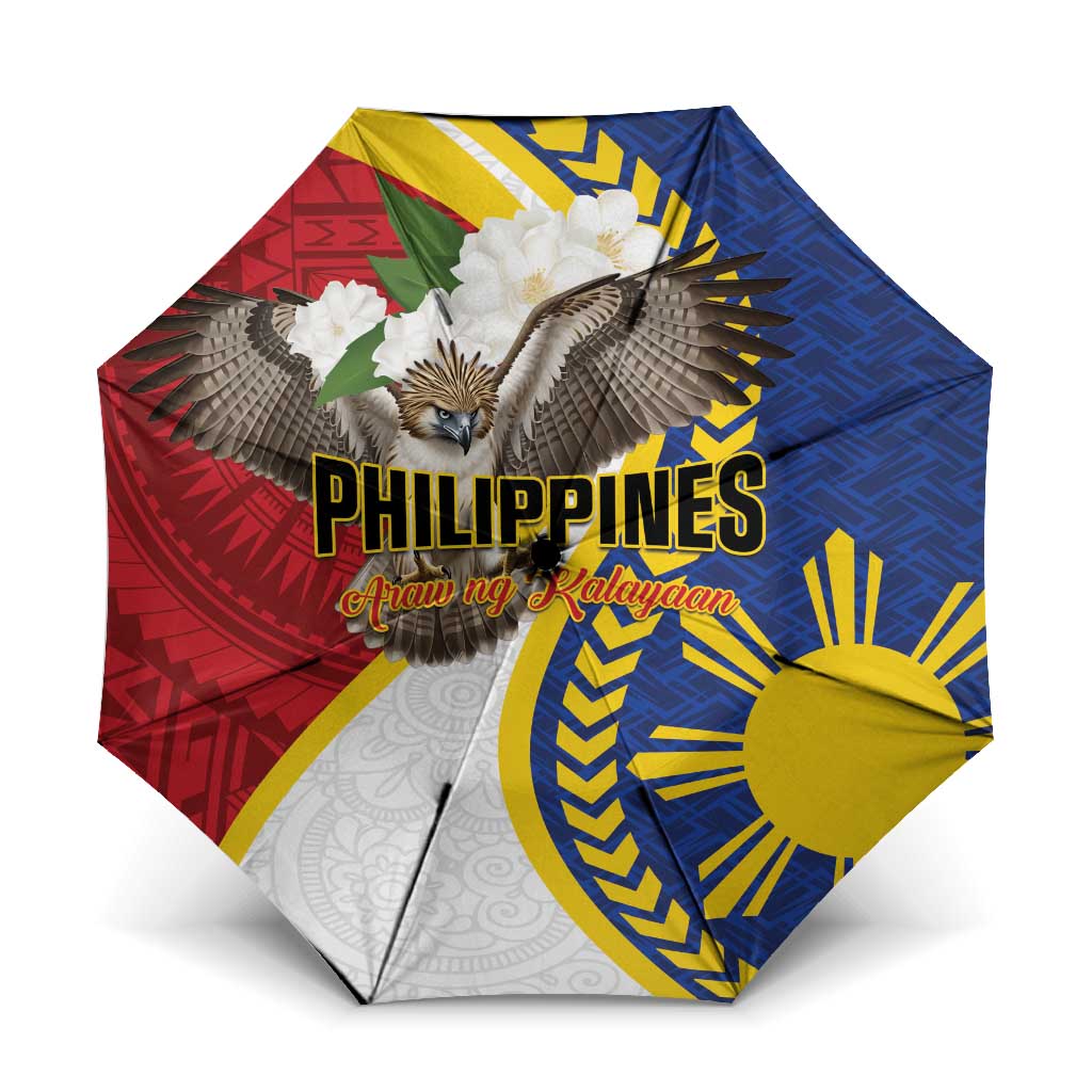 Philippines Umbrella Filipino Araw ng Kalayaan LT01 One Size Folded 11.42 inch Opened Diameter 37.4 inch Multicolor - Polynesian Pride