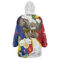 Personalized Philippines Wearable Blanket Hoodie Filipino Araw ng Kalayaan LT01 - Polynesian Pride