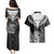 New Zealand Couples Matching Puletasi Dress and Hawaiian Shirt Aotearoa Maori Kiwi Black Fern LT01 - Polynesian Pride