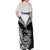 Personalised New Zealand Off Shoulder Maxi Dress Aotearoa Maori Kiwi Black Fern LT01 - Polynesian Pride