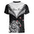 Personalised New Zealand Women V Neck T Shirt Aotearoa Maori Kiwi Black Fern LT01 - Polynesian Pride