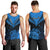 Personalised New Zealand Men Tank Top Aotearoa Blue Maori Kiwi Blue Fern LT01 - Polynesian Pride