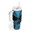 New Zealand Tumbler With Handle Aotearoa Blue Maori Kiwi Blue Fern