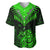 Personalised New Zealand Baseball Jersey Aotearoa Maori Kiwi Green Fern LT01 Green - Polynesian Pride