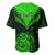 Personalised New Zealand Baseball Jersey Aotearoa Maori Kiwi Green Fern LT01 - Polynesian Pride