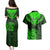 Personalised New Zealand Couples Matching Puletasi Dress and Hawaiian Shirt Aotearoa Maori Kiwi Green Fern LT01 - Polynesian Pride