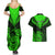 Personalised New Zealand Couples Matching Summer Maxi Dress and Hawaiian Shirt Aotearoa Maori Kiwi Green Fern LT01 - Polynesian Pride