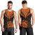 Personalised New Zealand Men Tank Top Aotearoa Maori Kiwi Orange Fern LT01 - Polynesian Pride