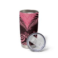 Aotearoa Tumbler Cup Maori Kiwi Pink Fern LT01 - Polynesian Pride