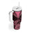 Aotearoa Tumbler With Handle Maori Kiwi Pink Fern