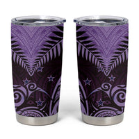 Aotearoa Tumbler Cup Maori Kiwi Purple Fern LT01 Purple - Polynesian Pride