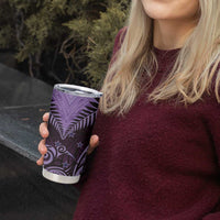 Aotearoa Tumbler Cup Maori Kiwi Purple Fern LT01 - Polynesian Pride