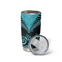 Aotearoa Tumbler Cup Maori Kiwi Turquoise Fern LT01 - Polynesian Pride