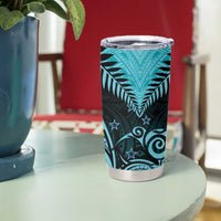 Aotearoa Tumbler Cup Maori Kiwi Turquoise Fern LT01 - Polynesian Pride