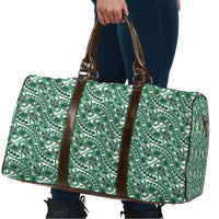 Hibiscus Bloom Island Tribal Waves Travel Bag Green Polynesian Pattern LT01 - Polynesian Pride