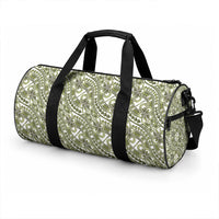 Hibiscus Bloom Island Tribal Waves Duffle Bag Olive Green Polynesian Pattern LT01 - Polynesian Pride