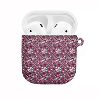 Hibiscus Bloom Island Tribal Waves AirPods Case Pink Polynesian Pattern LT01 Pink - Polynesian Pride