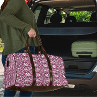 Hibiscus Bloom Island Tribal Waves Travel Bag Pink Polynesian Pattern LT01 - Polynesian Pride
