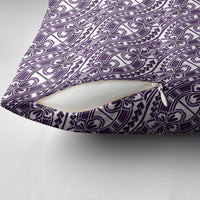 Hibiscus Bloom Island Tribal Waves Pillow Cover Purple Polynesian Pattern LT01 - Polynesian Pride