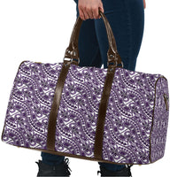 Hibiscus Bloom Island Tribal Waves Travel Bag Purple Polynesian Pattern LT01 - Polynesian Pride