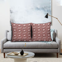 Hibiscus Bloom Island Tribal Waves Pillow Cover Red Polynesian Pattern LT01 - Polynesian Pride