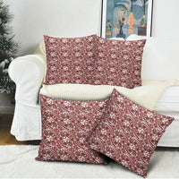 Hibiscus Bloom Island Tribal Waves Pillow Cover Red Polynesian Pattern LT01 - Polynesian Pride