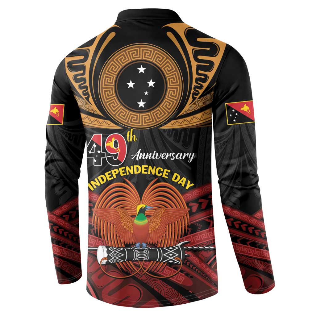 Papua New Guinea Bird of Paradise Button Sweatshirt 16 September 1975 Independence Day Anniversary LT01 - Polynesian Pride