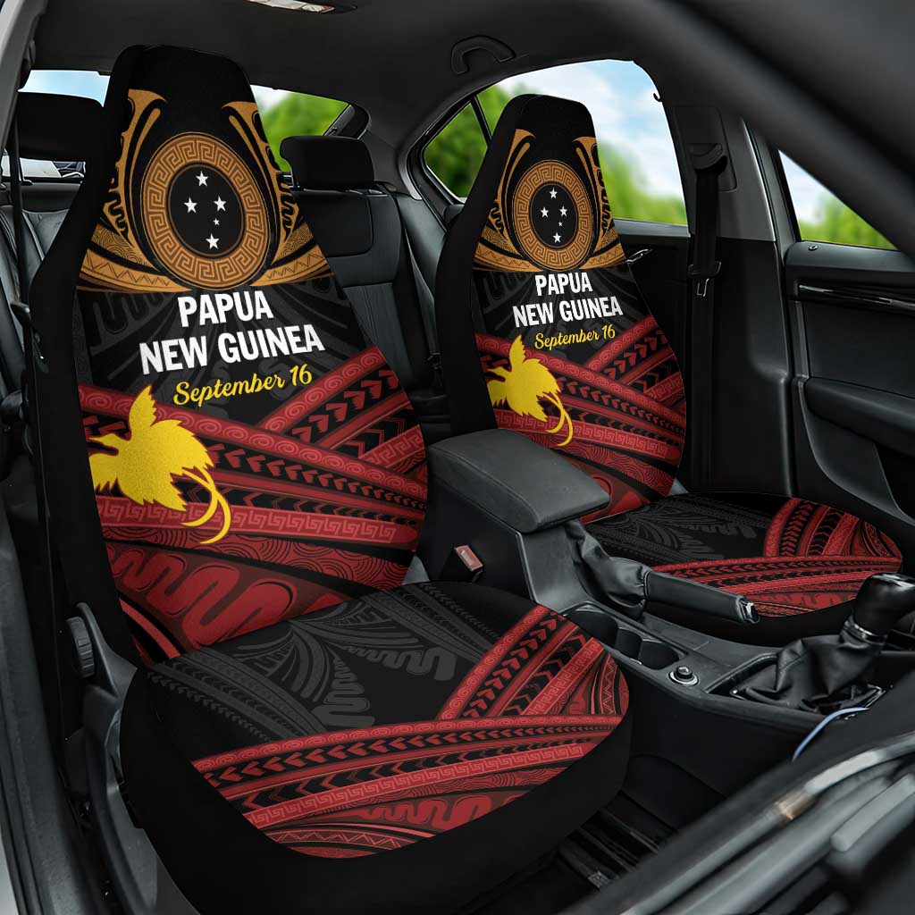 Papua New Guinea Bird of Paradise Car Seat Cover 16 September 1975 Independence Day Anniversary