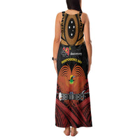 Papua New Guinea Bird of Paradise Family Matching Tank Maxi Dress and Hawaiian Shirt 16 September 1975 Independence Day Anniversary