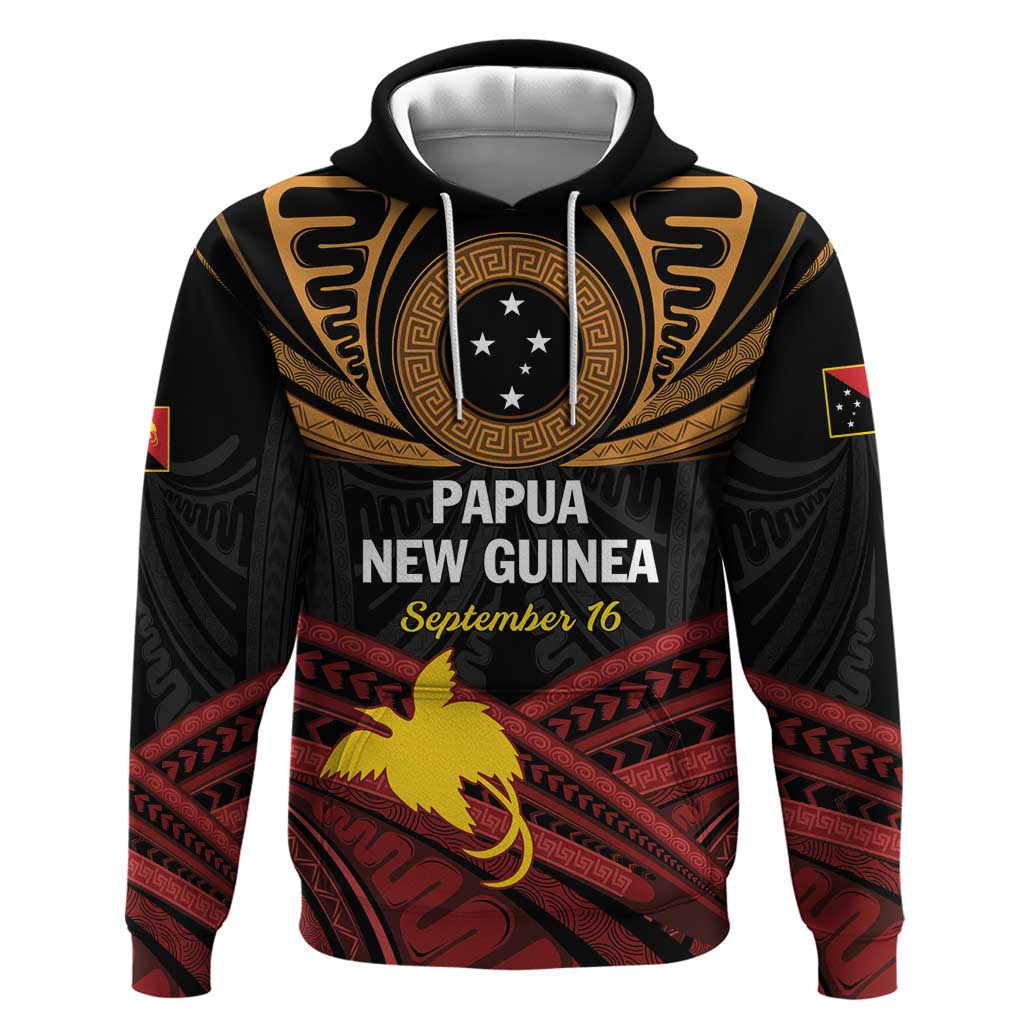 Papua New Guinea Bird of Paradise Hoodie 16 September 1975 Independence Day Anniversary