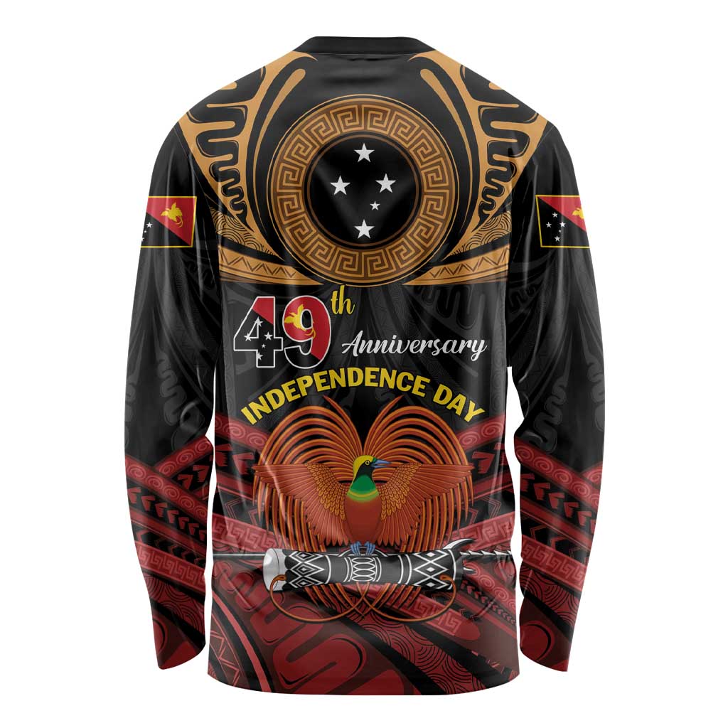 Papua New Guinea Bird of Paradise Long Sleeve Shirt 16 September 1975 Independence Day Anniversary