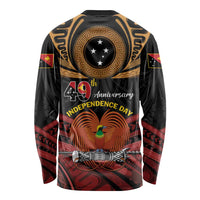 Papua New Guinea Bird of Paradise Long Sleeve Shirt 16 September 1975 Independence Day Anniversary