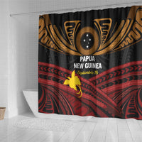 Papua New Guinea Bird of Paradise Shower Curtain 16 September 1975 Independence Day Anniversary
