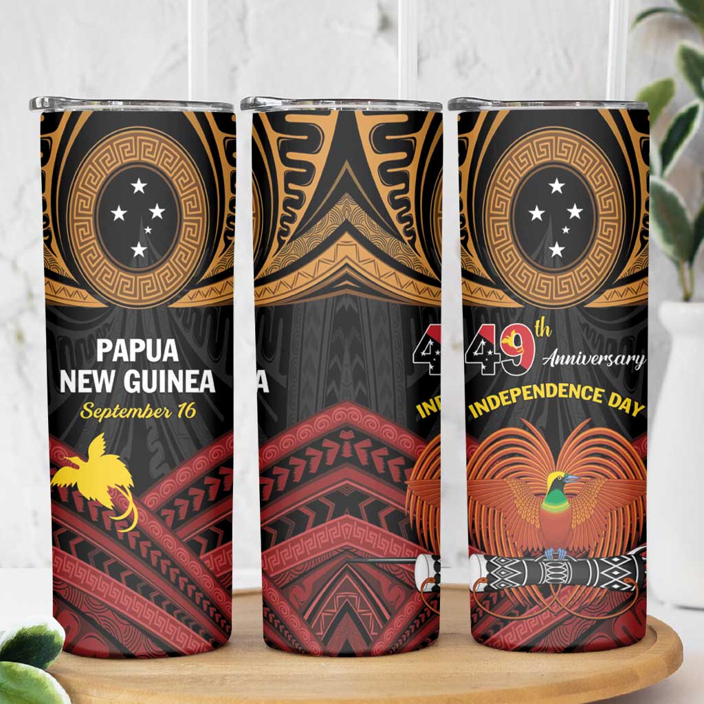 Papua New Guinea Bird of Paradise Skinny Tumbler 16 September 1975 Independence Day Anniversary
