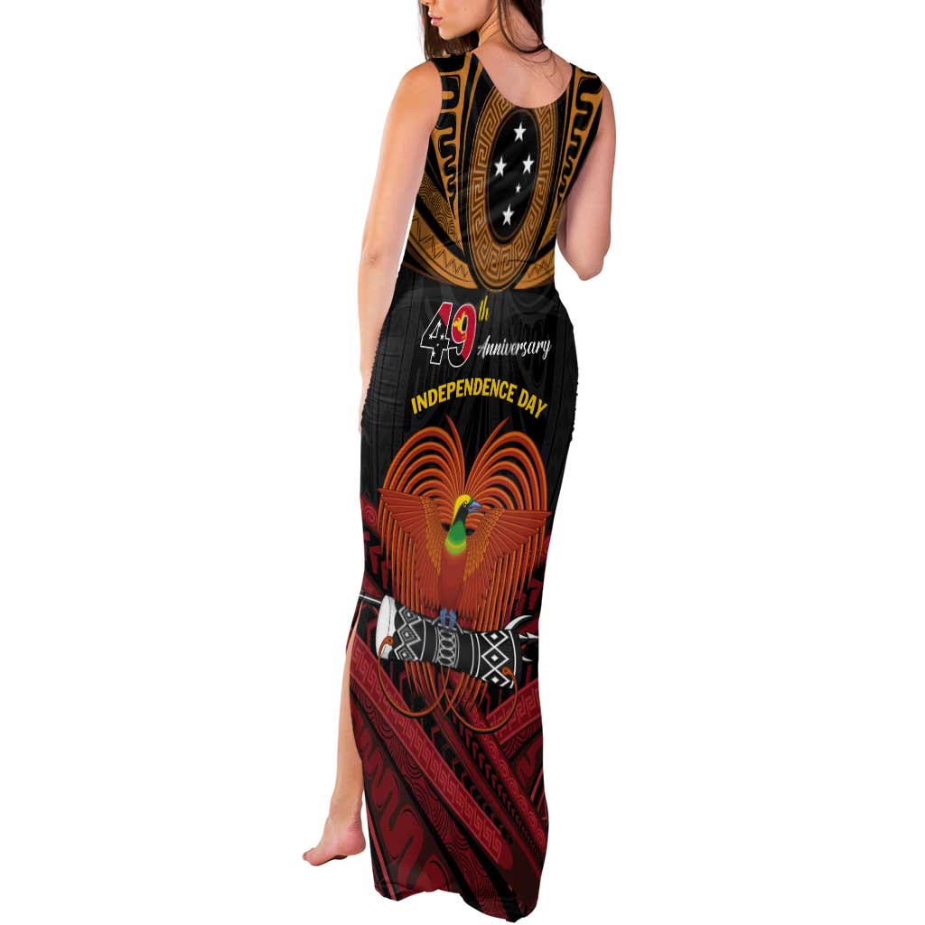 Papua New Guinea Bird of Paradise Tank Maxi Dress 16 September 1975 Independence Day Anniversary