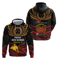 Papua New Guinea Bird of Paradise Zip Hoodie 16 September 1975 Independence Day Anniversary