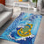 Tuvalu mo te Atua Area Rug Tuvalu Dolphin Polynesian Pattern