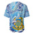 Tuvalu mo te Atua Baseball Jersey Tuvalu Dolphin Polynesian Pattern