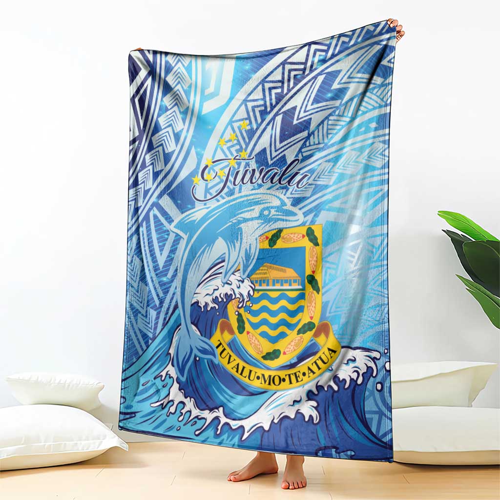 Tuvalu mo te Atua Blanket Tuvalu Dolphin Polynesian Pattern LT01 - Polynesian Pride