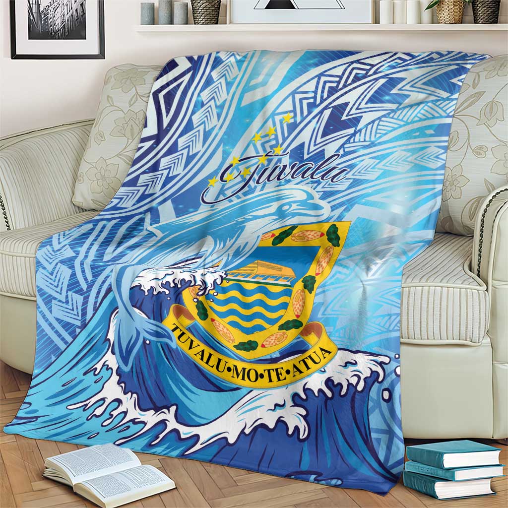 Tuvalu mo te Atua Blanket Tuvalu Dolphin Polynesian Pattern LT01 - Polynesian Pride