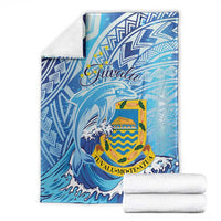 Tuvalu mo te Atua Blanket Tuvalu Dolphin Polynesian Pattern LT01 - Polynesian Pride