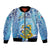 Tuvalu mo te Atua Bomber Jacket Tuvalu Dolphin Polynesian Pattern