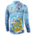 Tuvalu mo te Atua Button Sweatshirt Tuvalu Dolphin Polynesian Pattern