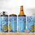 Tuvalu mo te Atua 4 in 1 Can Cooler Tumbler Tuuvalu Dolphin Polynesian Pattern