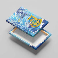 Tuvalu mo te Atua Canvas Wall Art Tuvalu Dolphin Polynesian Pattern LT01 - Polynesian Pride