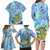 Tuvalu mo te Atua Family Matching Long Sleeve Bodycon Dress and Hawaiian Shirt Tuvalu Dolphin Polynesian Pattern