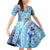 Tuvalu mo te Atua Family Matching Off Shoulder Short Dress and Hawaiian Shirt Tuvalu Dolphin Polynesian Pattern